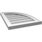 Ekena Millwork Quarter Round Top Right Surface Mount PVC Gable Vent w/ 2"W x 2"P Brickmould Sill Frame, 16"W x 22"H GVPQR16X2203SN - alternate 3